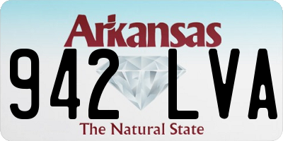 AR license plate 942LVA
