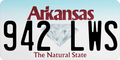 AR license plate 942LWS