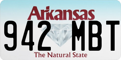 AR license plate 942MBT