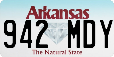 AR license plate 942MDY