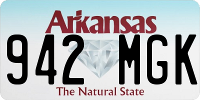 AR license plate 942MGK