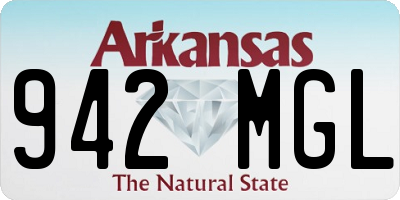 AR license plate 942MGL