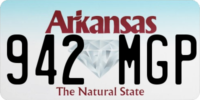 AR license plate 942MGP