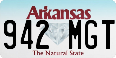 AR license plate 942MGT