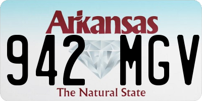 AR license plate 942MGV