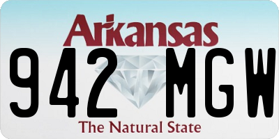 AR license plate 942MGW