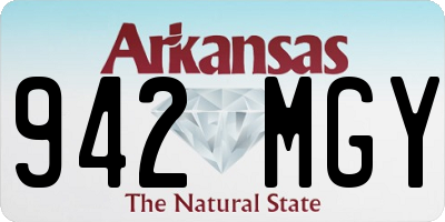 AR license plate 942MGY