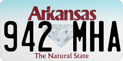 AR license plate 942MHA