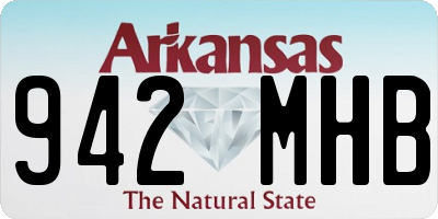 AR license plate 942MHB