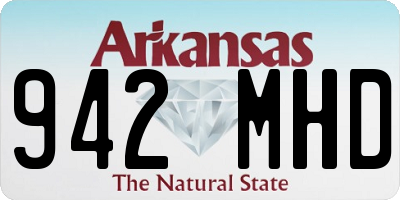 AR license plate 942MHD