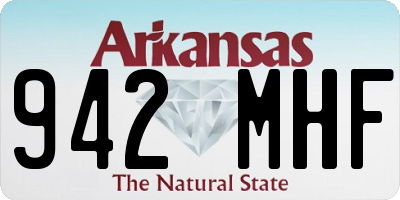 AR license plate 942MHF