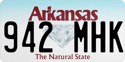 AR license plate 942MHK