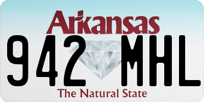 AR license plate 942MHL