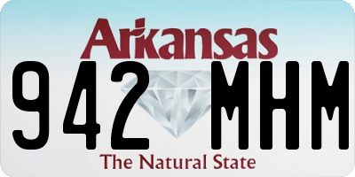 AR license plate 942MHM