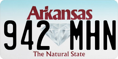 AR license plate 942MHN