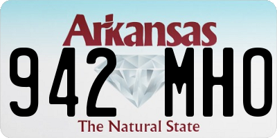 AR license plate 942MHO