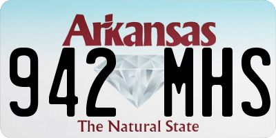 AR license plate 942MHS