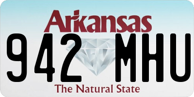 AR license plate 942MHU