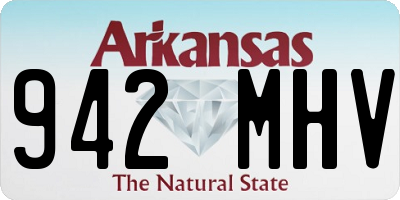 AR license plate 942MHV