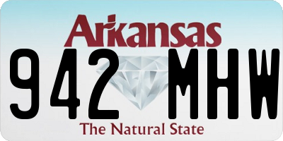 AR license plate 942MHW