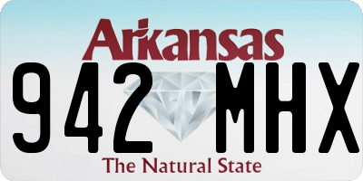 AR license plate 942MHX
