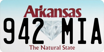 AR license plate 942MIA