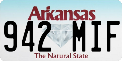 AR license plate 942MIF