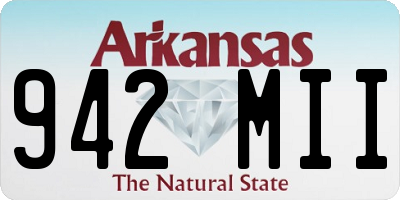 AR license plate 942MII