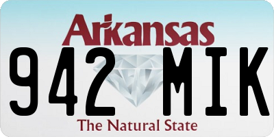 AR license plate 942MIK