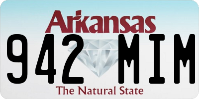AR license plate 942MIM