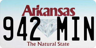 AR license plate 942MIN