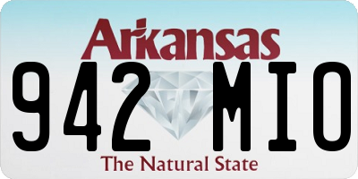AR license plate 942MIO