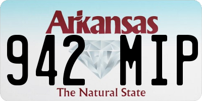 AR license plate 942MIP