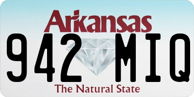 AR license plate 942MIQ