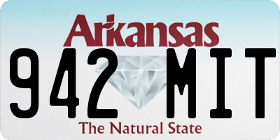 AR license plate 942MIT