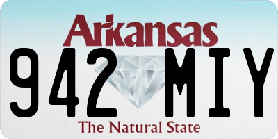 AR license plate 942MIY