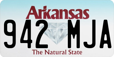 AR license plate 942MJA