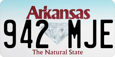 AR license plate 942MJE