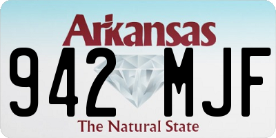 AR license plate 942MJF