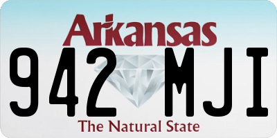 AR license plate 942MJI