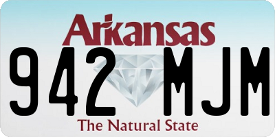 AR license plate 942MJM