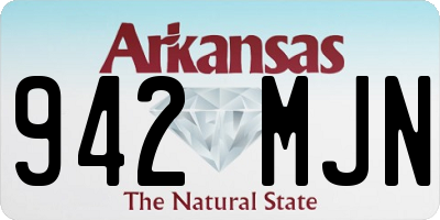 AR license plate 942MJN