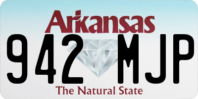 AR license plate 942MJP