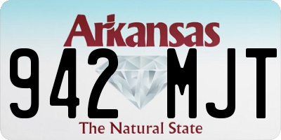 AR license plate 942MJT