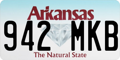 AR license plate 942MKB