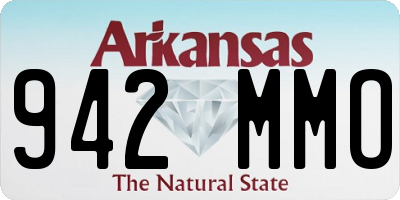 AR license plate 942MMO