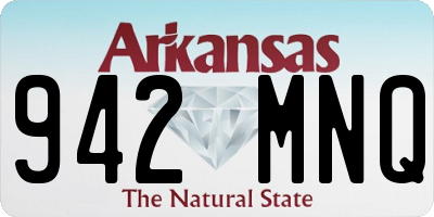 AR license plate 942MNQ