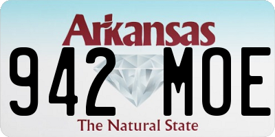 AR license plate 942MOE