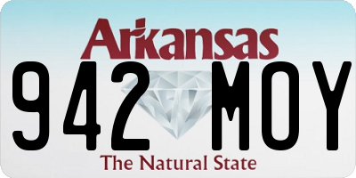 AR license plate 942MOY