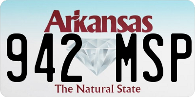 AR license plate 942MSP